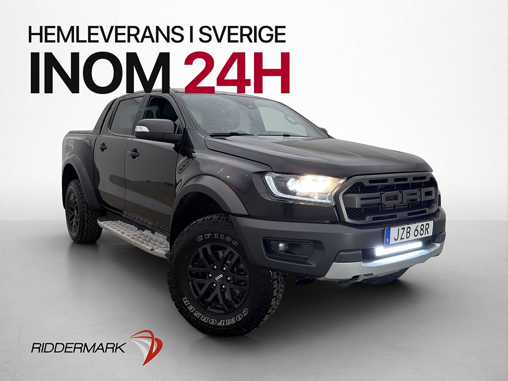 Ford ranger Raptor 213hk 4WD Värmare Drag Diff CARPLAY Moms