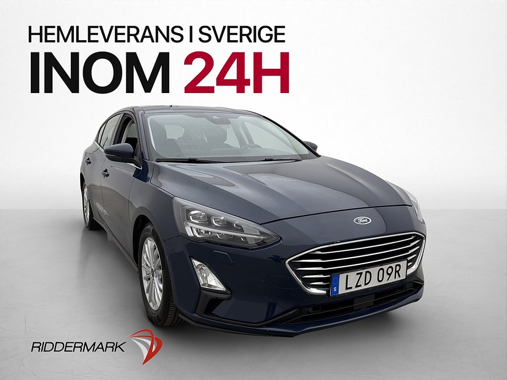 Ford Focus 1.0 EcoBoost 125hk Titanium Adaptiv-Fart Kamera