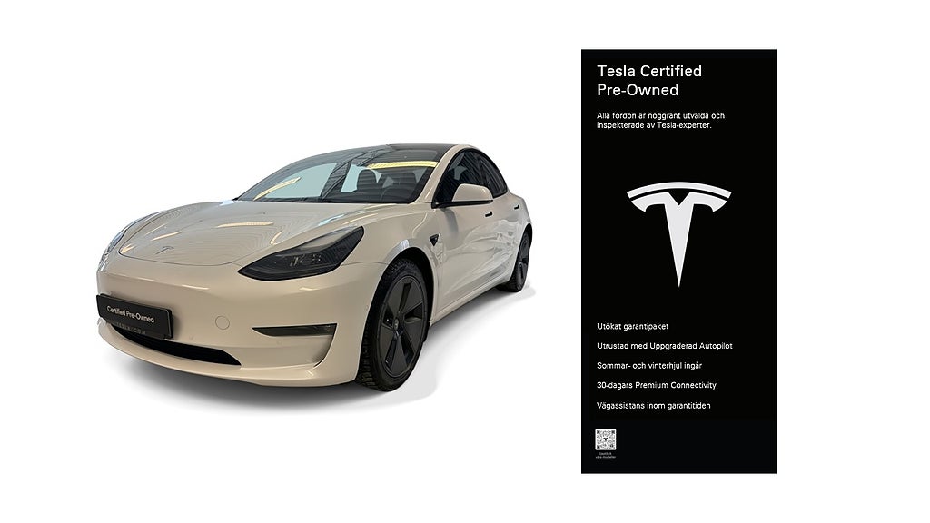 Tesla Model 3 Long Range AWD Certified Pre-Owned 3,84% ränta