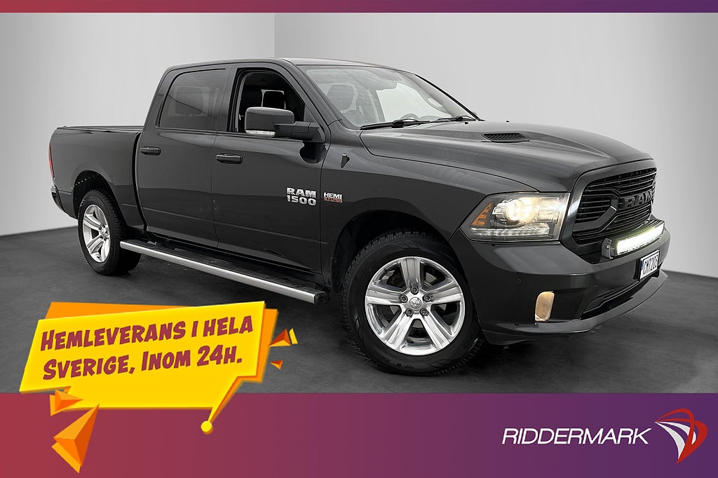 Dodge RAM Sport 5.7 4x4 395hk Luftfjädring Drag Skinn Kamera