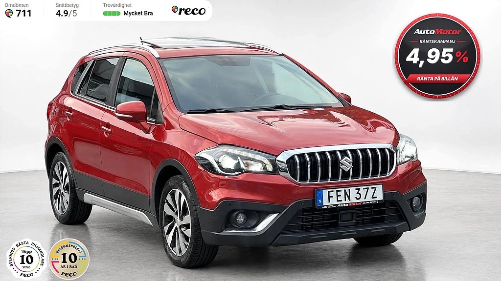 Suzuki SX4 S-Cross S-Cross 1.4 24 Månaders garanti  AllGrip140hk 4x4/Drag/Panorama