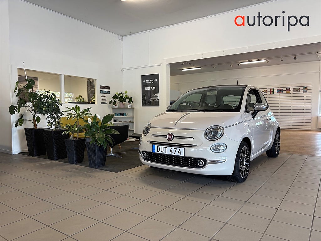 Fiat 500 1.2 69hk Glastak/ Collegione