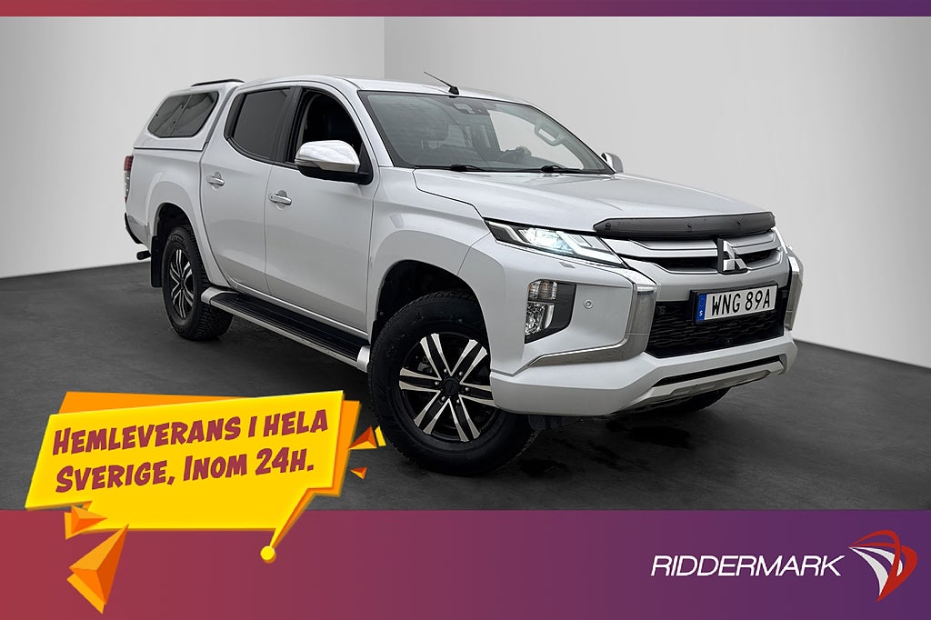 Mitsubishi L200 Premium 2.2 4WD Drag Skinn Diff 360° Moms