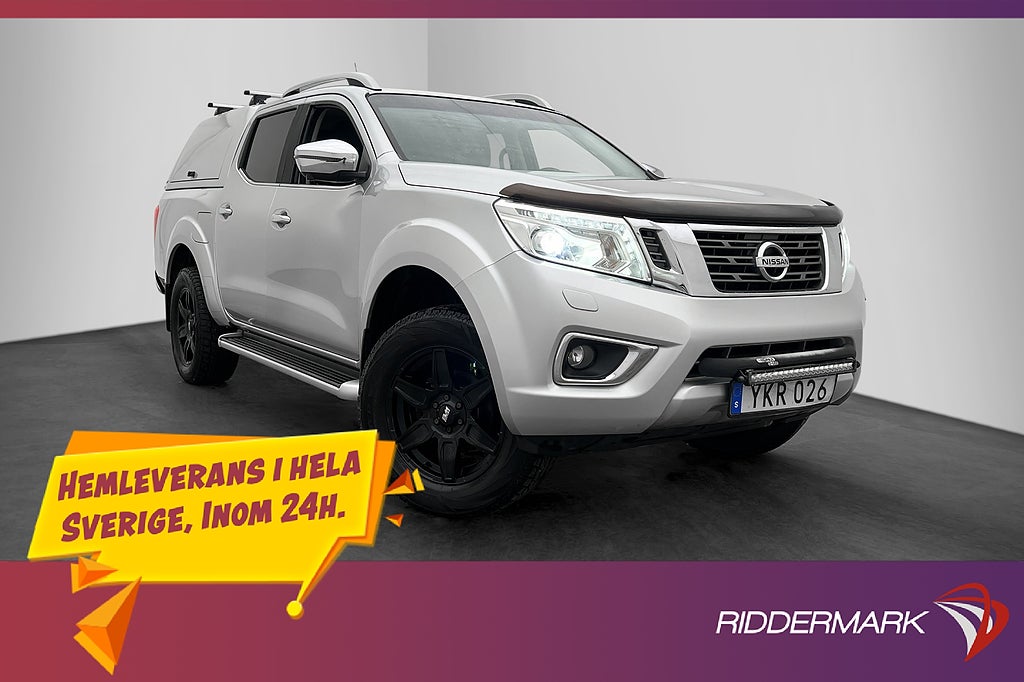 Nissan Navara Tekna 2.3 4WD Värm Drag Skinn Diff 360° Moms