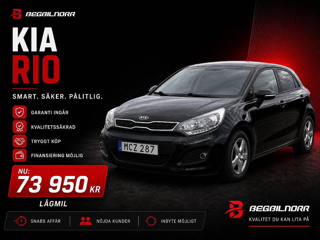 Kia Rio 5-dörrar 1.4 CVVT GLS*