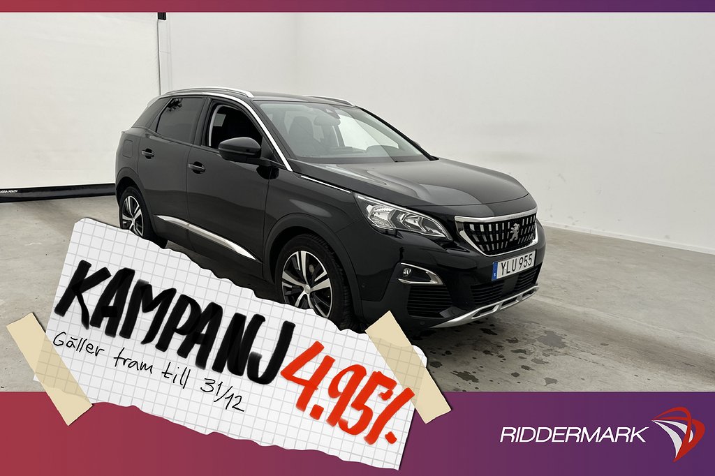 Peugeot 3008 1.6 165hk Allure CarPlay Sensorer 4,95% Ränta