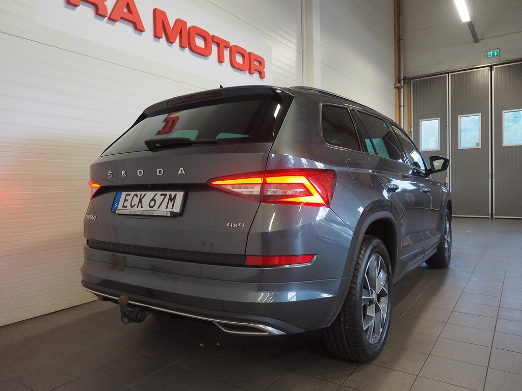 Skoda Kodiaq 2.0 TDI 190hk 4x4 Sportline |Drag|D-värm|Pano| 2020