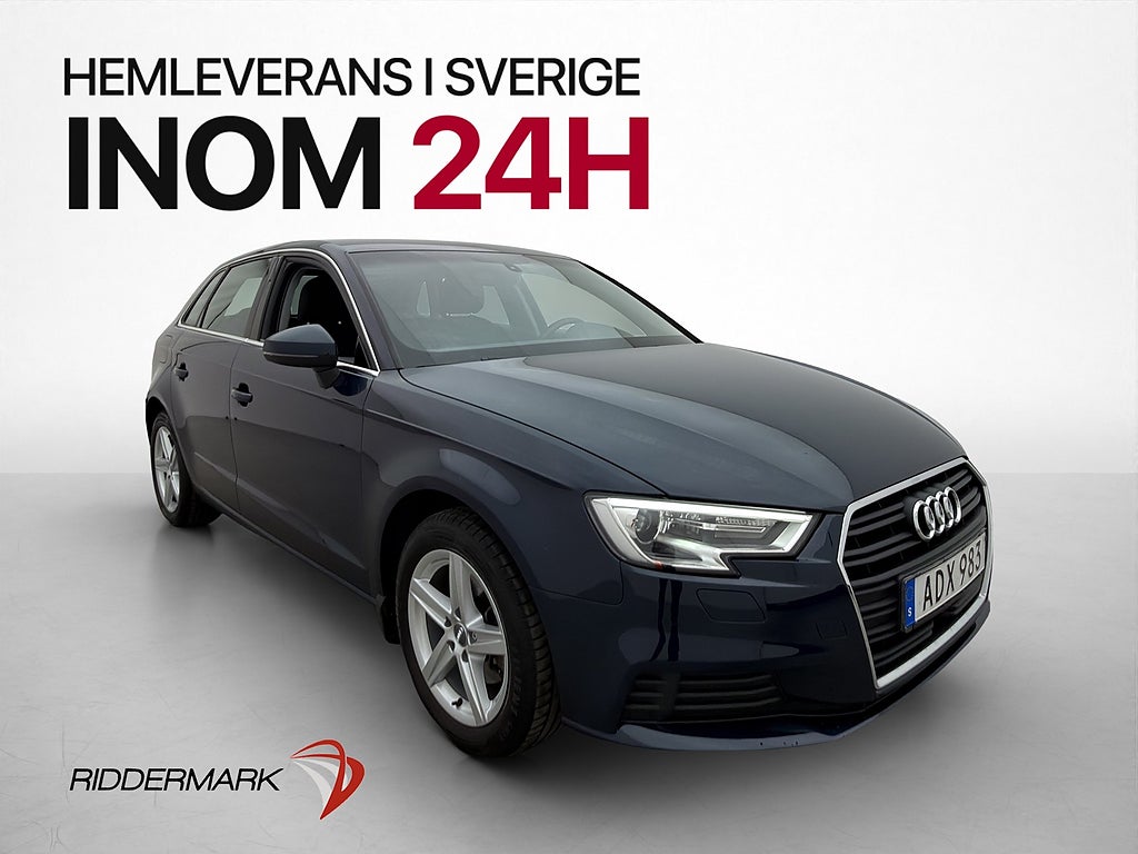 Audi A3 TFSI 150hk Proline Adaptiv-Fart Dragkrok Bluetooth