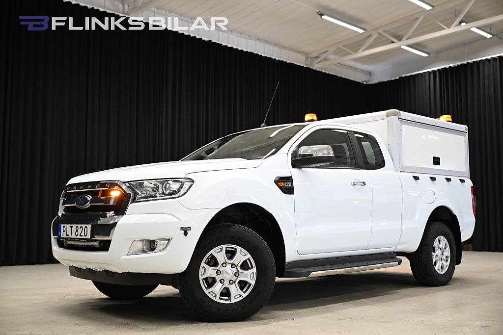 Ford ranger 160HK Automat|Dubbelhytt|Kåpa|Släde|Drag|Värmare|Moms