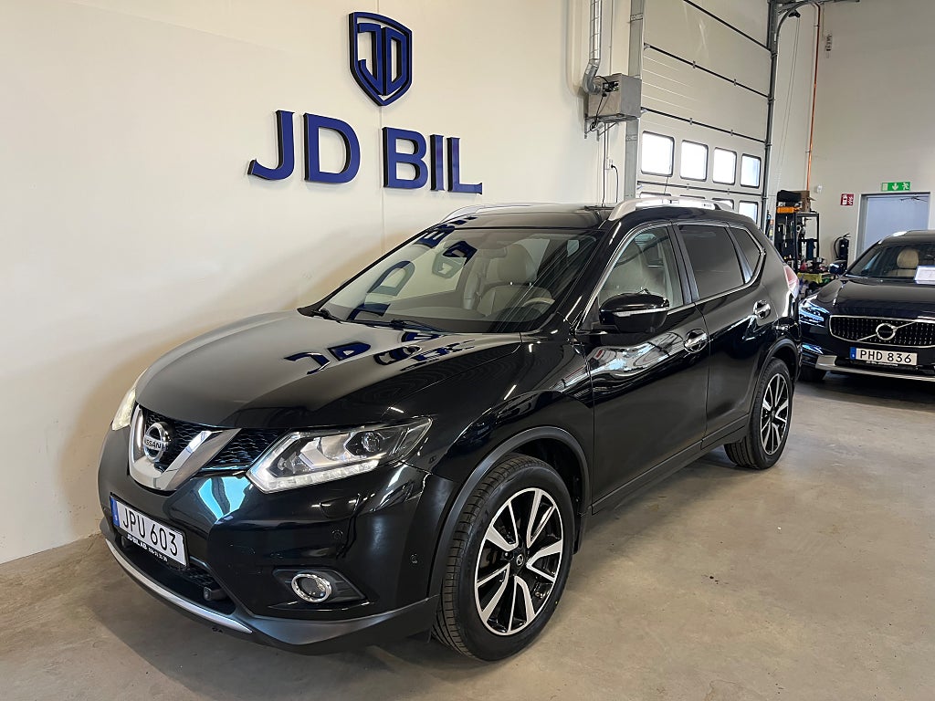 Nissan X-Trail 1.6 dCi Aut 7-sits Tekna Pano Kamera Drag 130hk