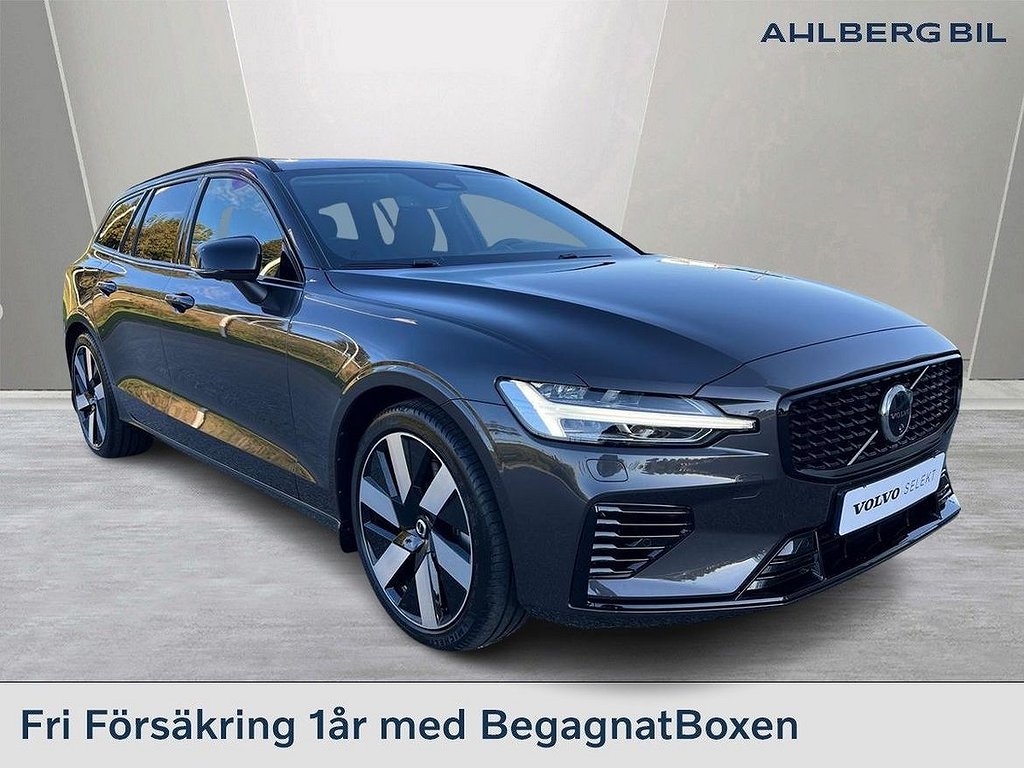 Volvo V60 Recharge T6 II Ultimate Dark, Klimatpaket, Dragkrok Halvautomati