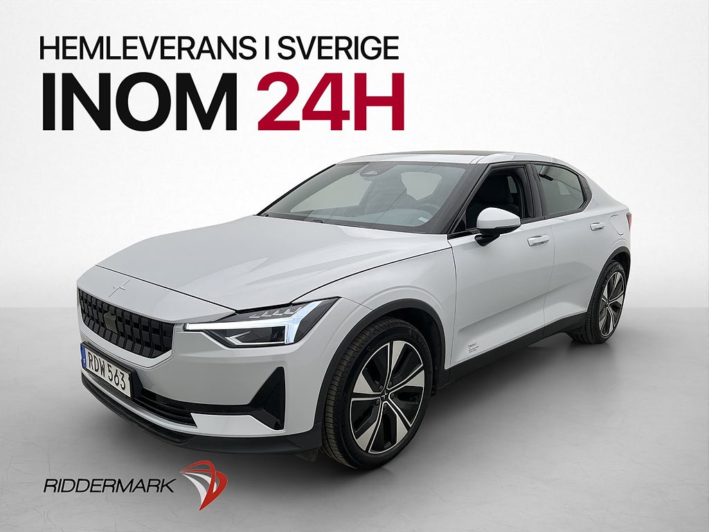 Polestar 2 Long Range Dual Motor 408hk Plus Värmare Pano H/K