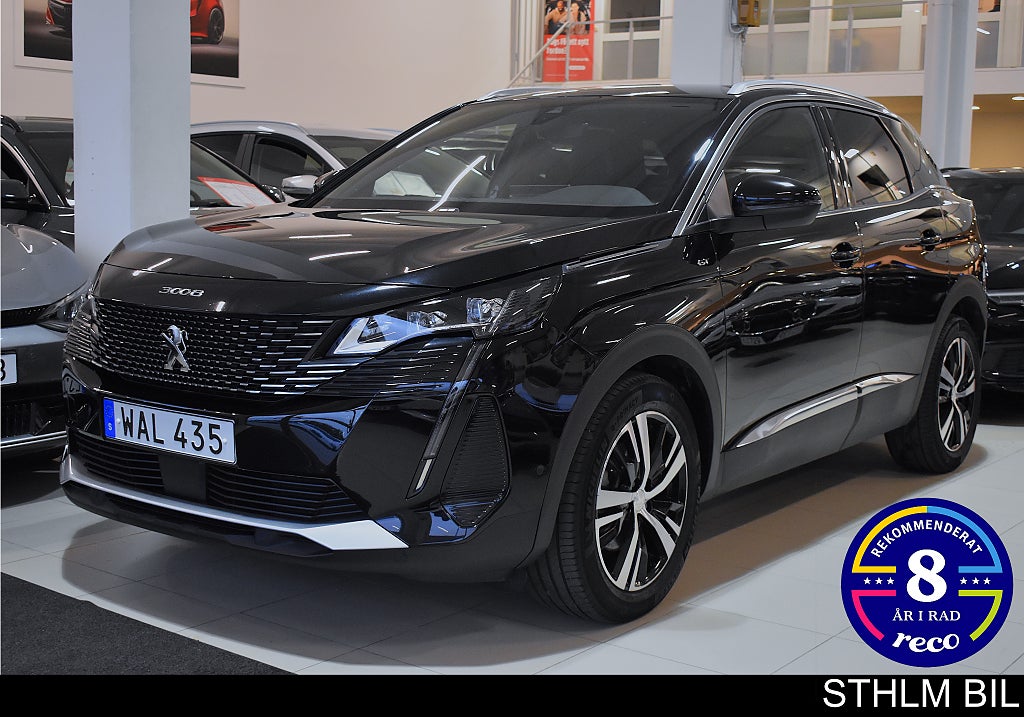 Peugeot 3008 1.2 PureTech GT Aut Navi B-kamera Carplay Cockpit Moms