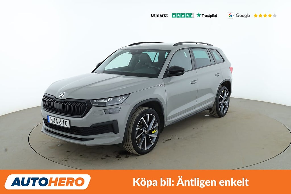 Skoda Kodiaq 2.0 TDI Sportline 4x4 / Värmare, Dragkrok, Backkam...