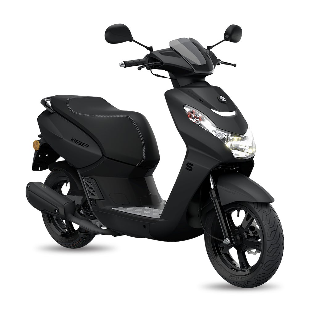 Peugeot Kisbee | Mattsvart | 45km/h Klass 1