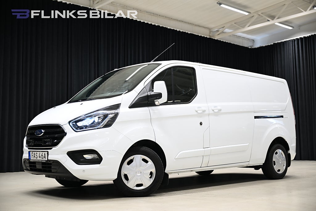 Ford transit Custom 130HK L2|Automat|Dubbeldörr|LED|Kambytt|EnÄgare