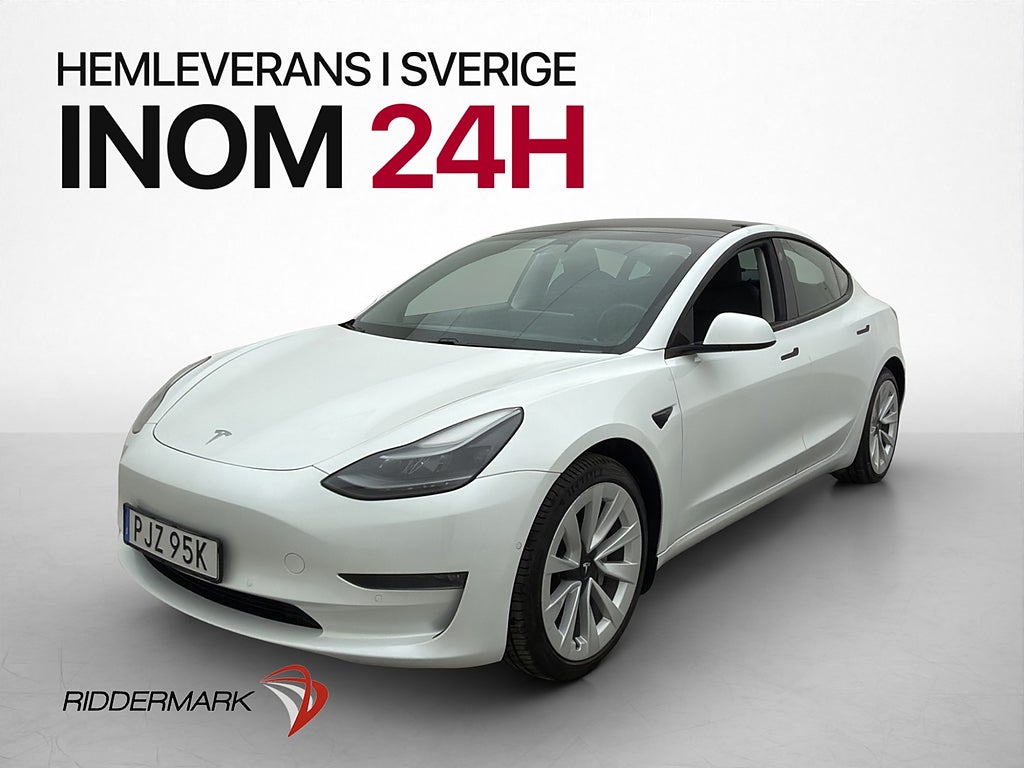 Tesla Model 3 Long Range AWD Autopilot Svensksåld Skinn