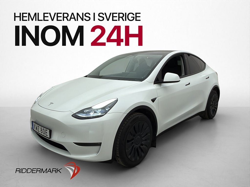 Tesla Model Y Long Range AWD Autopilot Dragkrok Svensksåld