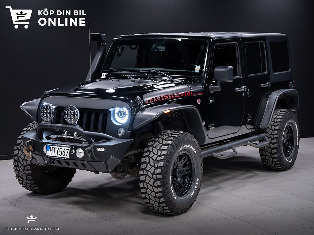 Jeep Wrangler Unlimited 3.6 V6 RUBICON OMBYGGD HÖJD WINCH