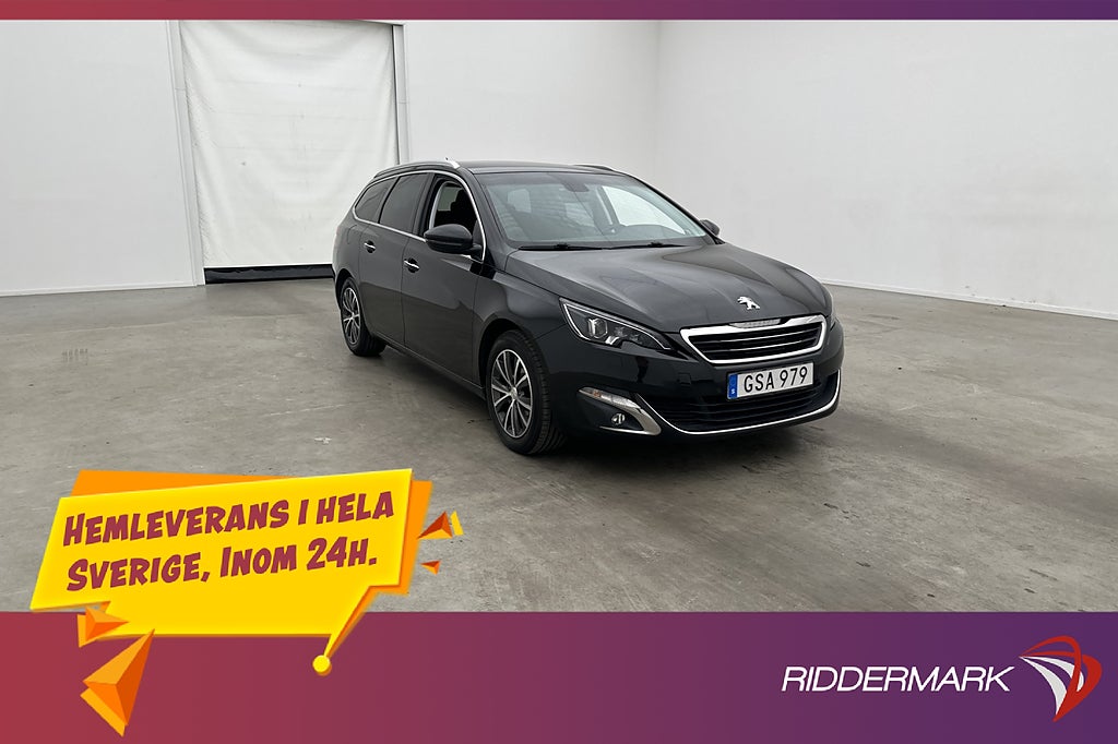 Peugeot 308 SW 131hk Allure Panorama Navi P-Sensorer Drag