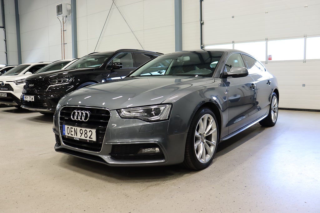 Audi A5 Sportback 2.0 TDI quattro S-Line D-Värm B-Kamera 190hk