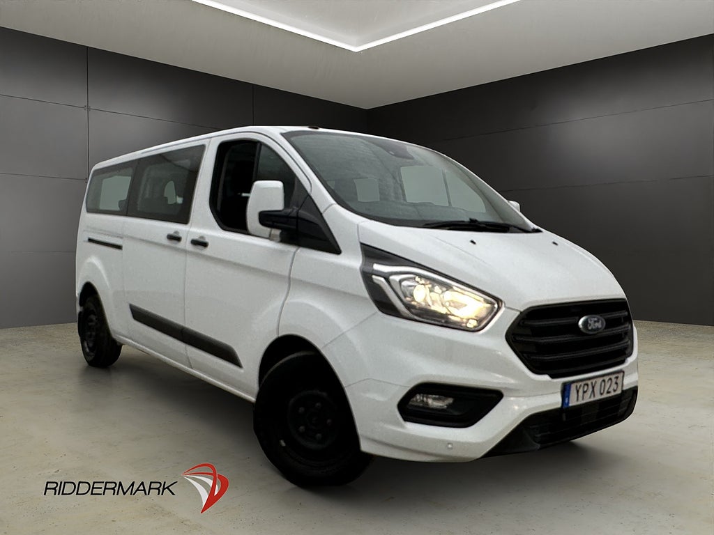 Ford Tourneo Custom Lång Ny-Kamrem Värm Kamera 9-Sits Moms