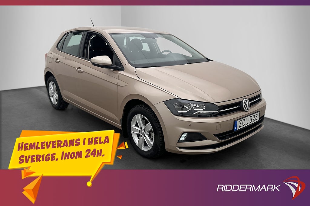 Volkswagen Polo 1.0 TSI 1 Brukare P-Sensorer A/C Låga Mil