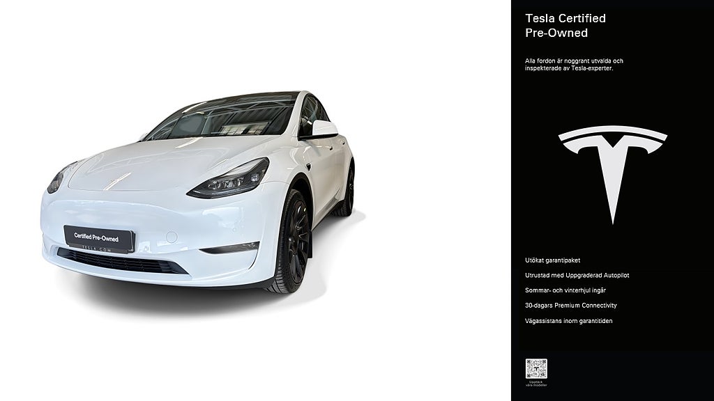 Tesla Model Y Long Range AWD Certified Pre-Owned 3,84% ränta
