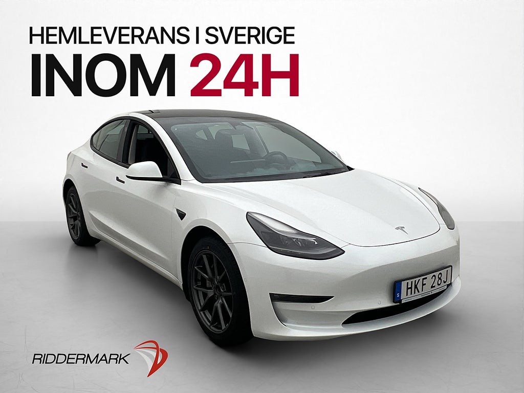Tesla Model 3 Long Range AWD MOMS Värmepump Svensksåld