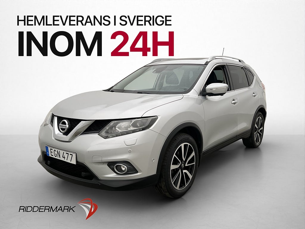 Nissan X-Trail 1.6 dCi Tekna 7 sits Pano 360° Drag Skinn Nav