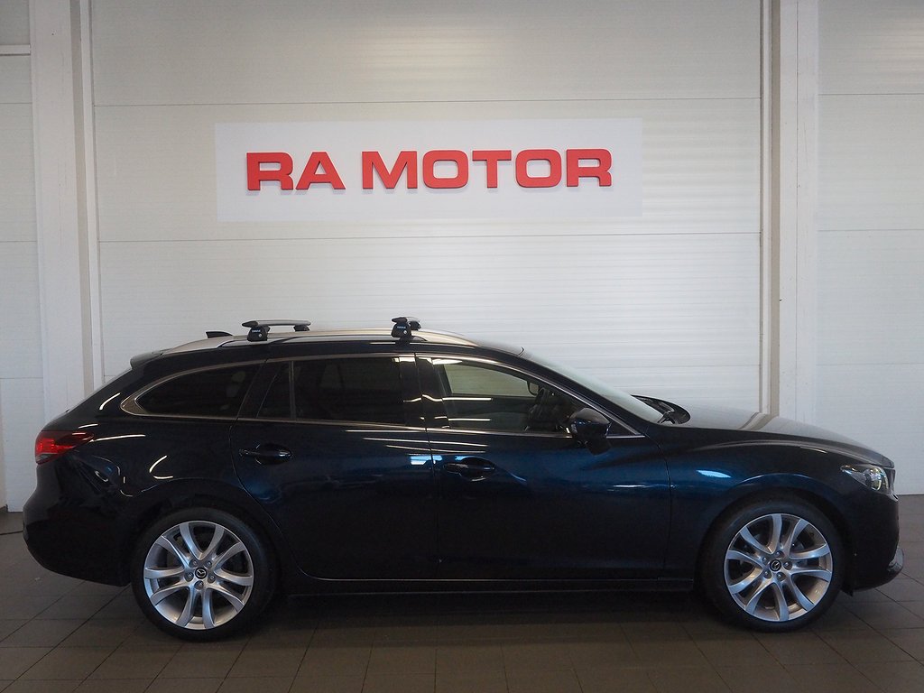 Mazda 6 Wagon 2.2 SKYACTIV-D Aut | Optimum | Drag | B-Kam | 2014