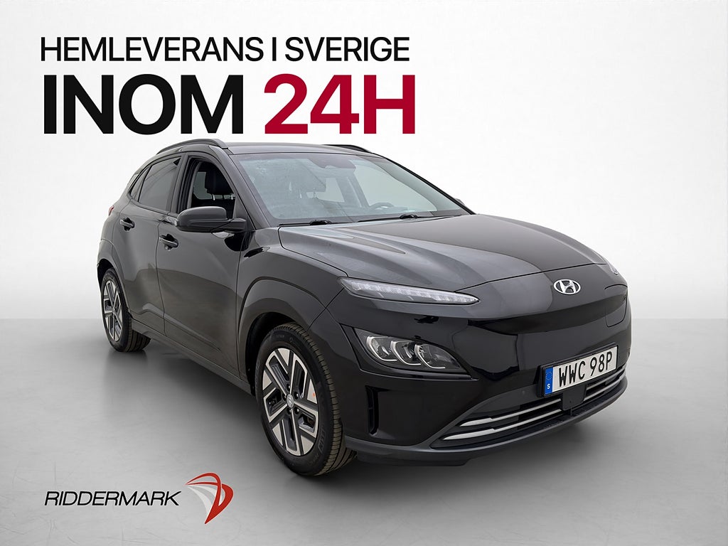 Hyundai Kona 64 kWh Kamera Skinn HUD CarPlay Sensorer Navi