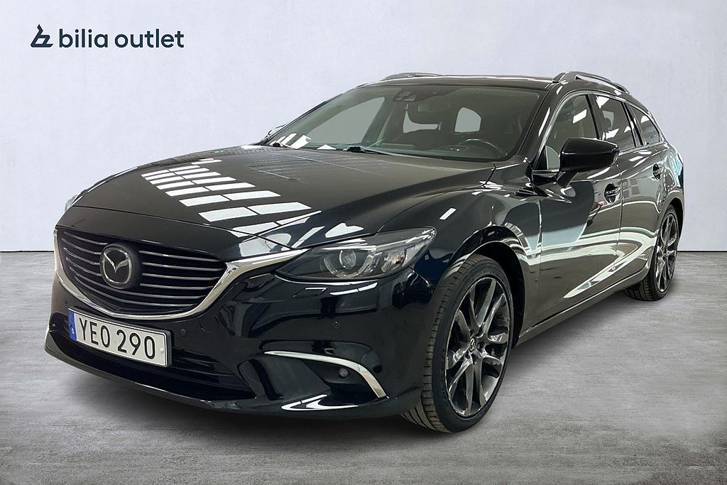 Mazda 6 Wagon 2.2 SKYACTIV-D AWD B-kam Nybesiktigad HUD BOSE