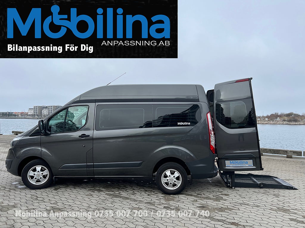 Ford Transit Custom Handikappanpassad Rullstolsplats höger Fram 