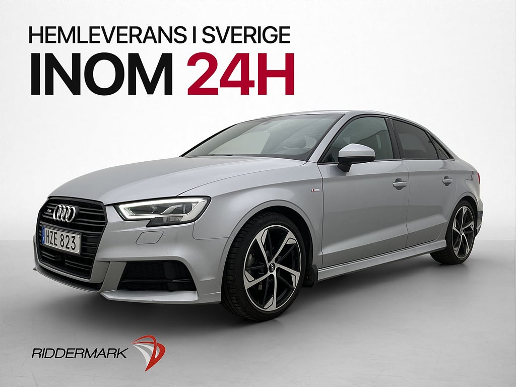 Audi A3 Sedan 35 TFSI S-Line Massagestol Sensorer Halvskinn