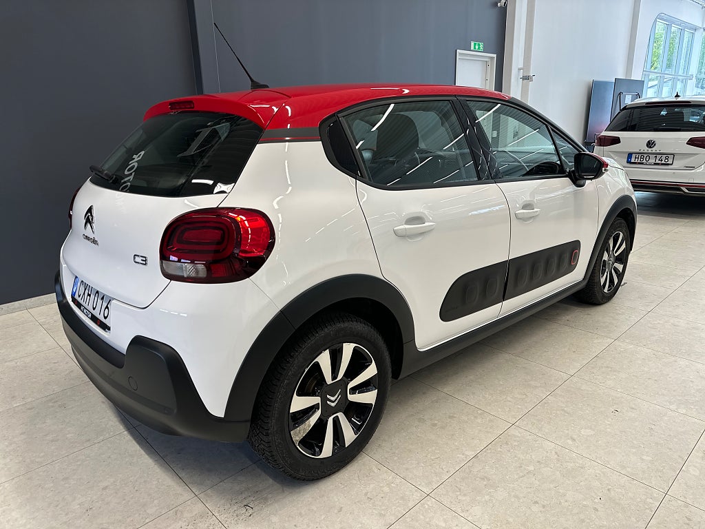 Citroën C3 1.2 PureTech 110 EAT Euro 6/P-sensorer/Carplay/Android