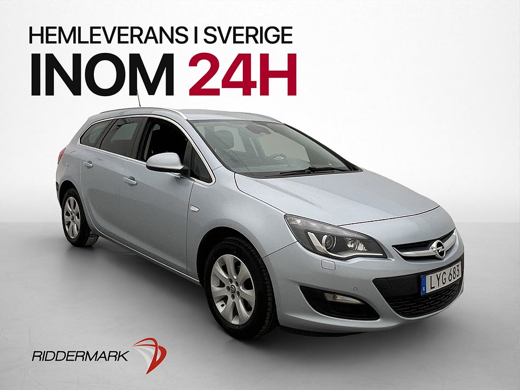 Opel Astra 1.4 Turbo 140hk P-Sensorer Bluetooth Dragkrok