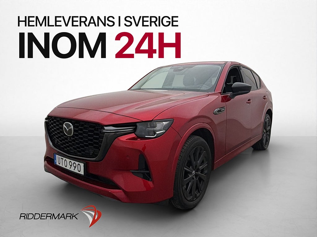 Mazda CX-60 PHEV 327hk 360° BOSE HUD Rattvärme MOMS
