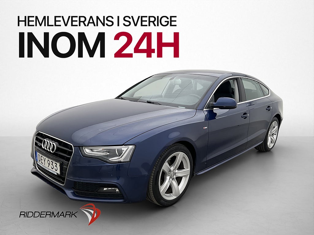 Audi A5 Sportback 2.0 TDI 190hk Quattro S-Line D-värm