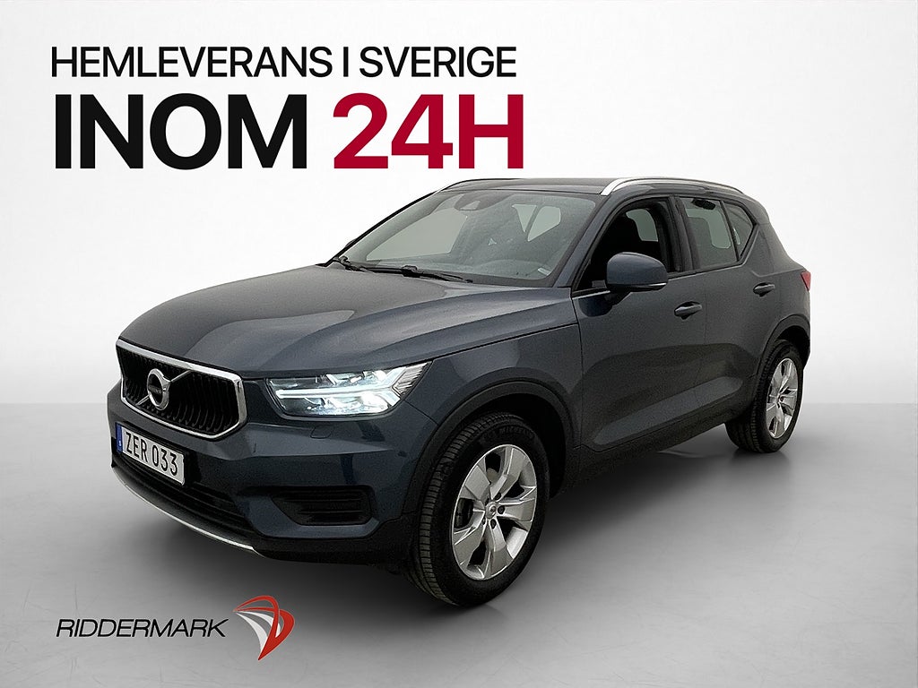Volvo XC40 T2 1 Bruk Momentum Kamera Drag Värmare Rattvärme