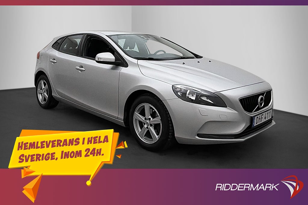 Volvo V40 T3 152hk Kinetic Värmare Farthållare DRAG