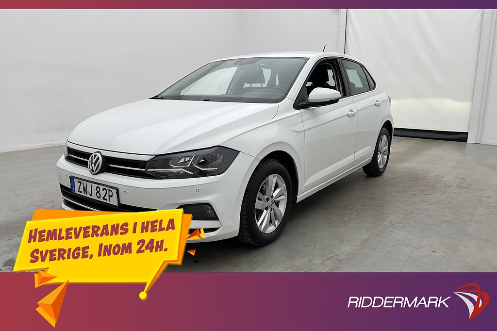 Volkswagen Polo 1.0 TSI 95hk P-Sensorer Bluetooth 0,47l/mil