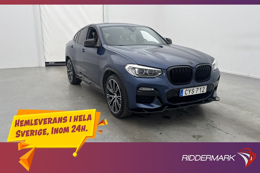 BMW X4 XDrive20d 190hk M Sport Pano Värmare HiFi Skinn Drag