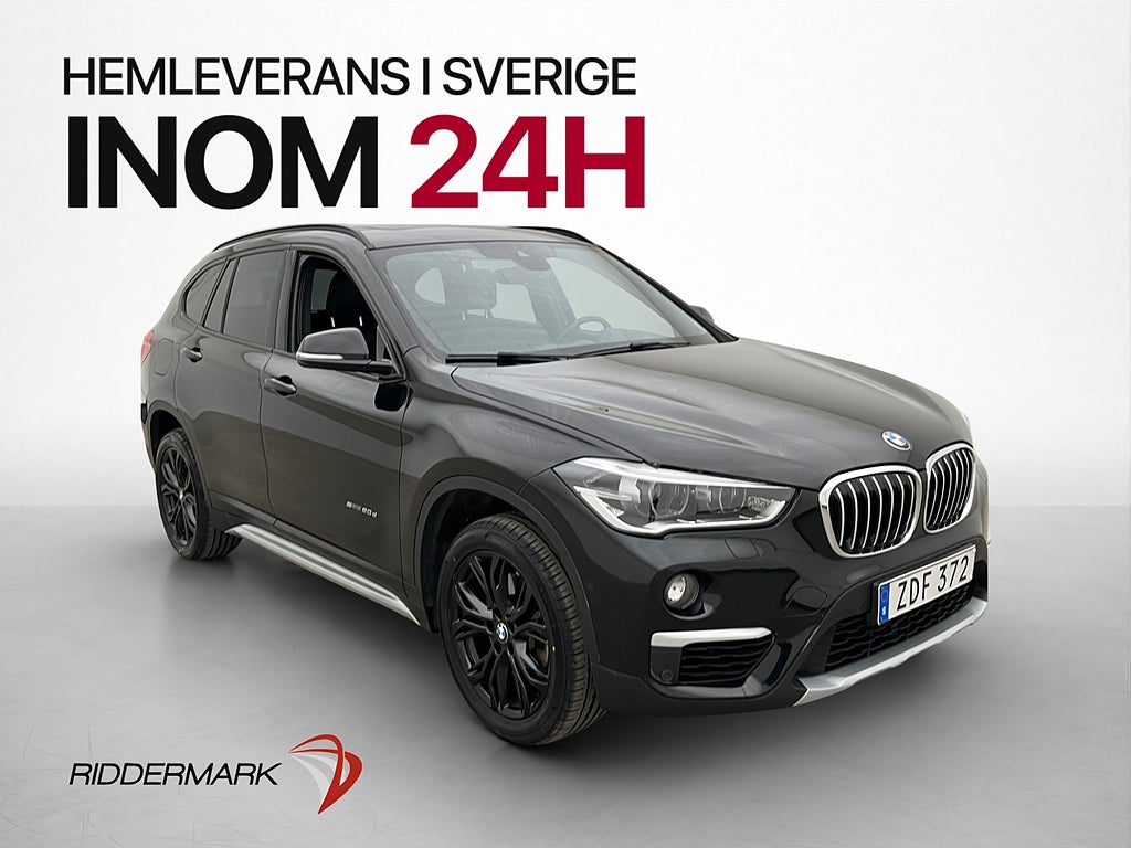 BMW X1 sDrive20d xLine Pano HUD Läder Shadow Navi Sensorer