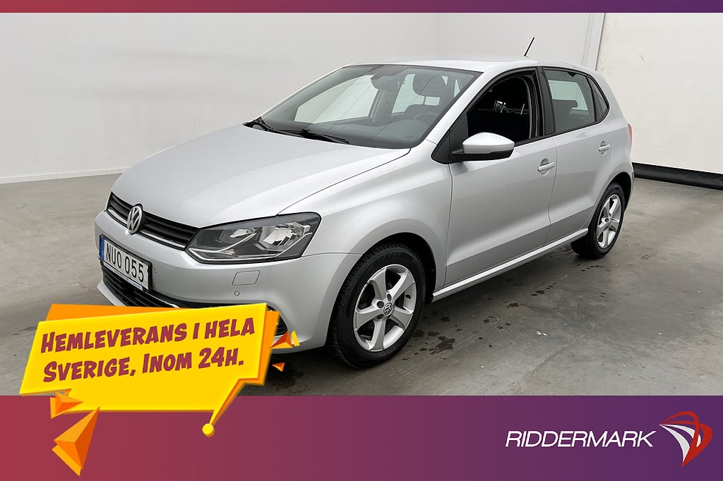 Volkswagen Polo 1.2 TSI 90hk Sensorer Bluetooth Farthållare