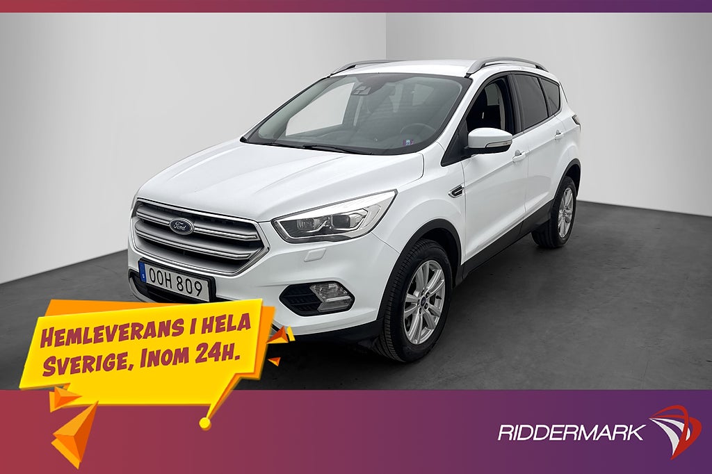 Ford Kuga 1.5 TDCi 120hk Titanium P-Sensorer Halvskinn Drag