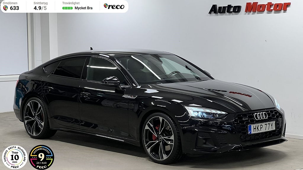 Audi A5 S-line Sportback 45 TFSI quattro 265hk Cockpit / 20"
