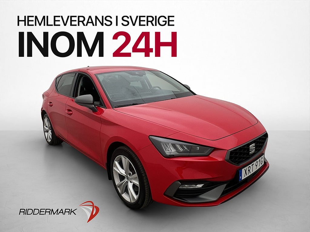 Seat Leon e-Hybrid Endast 0,14l/mil CarPlay Rattvärme Navi