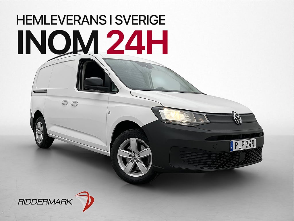 Volkswagen Caddy Cargo Maxi Värmare Drag Kamera CARPLAY MOMS