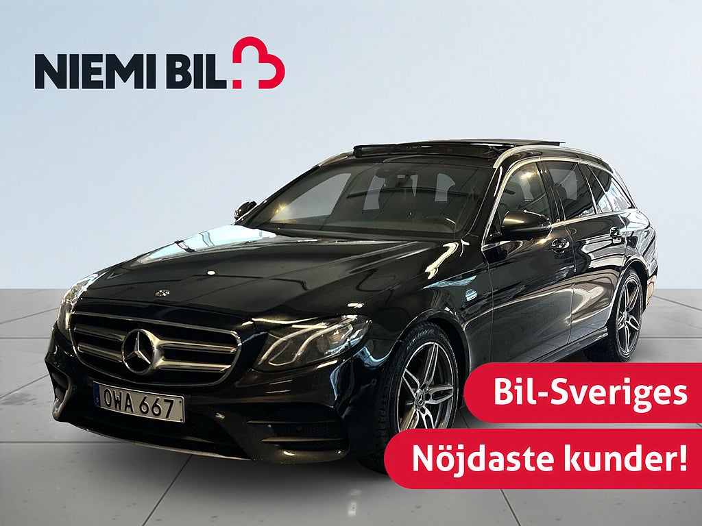Mercedes-Benz E 220 T d 4MATIC 9G AMG Line Pano/360/Värmare/Drag/Navi